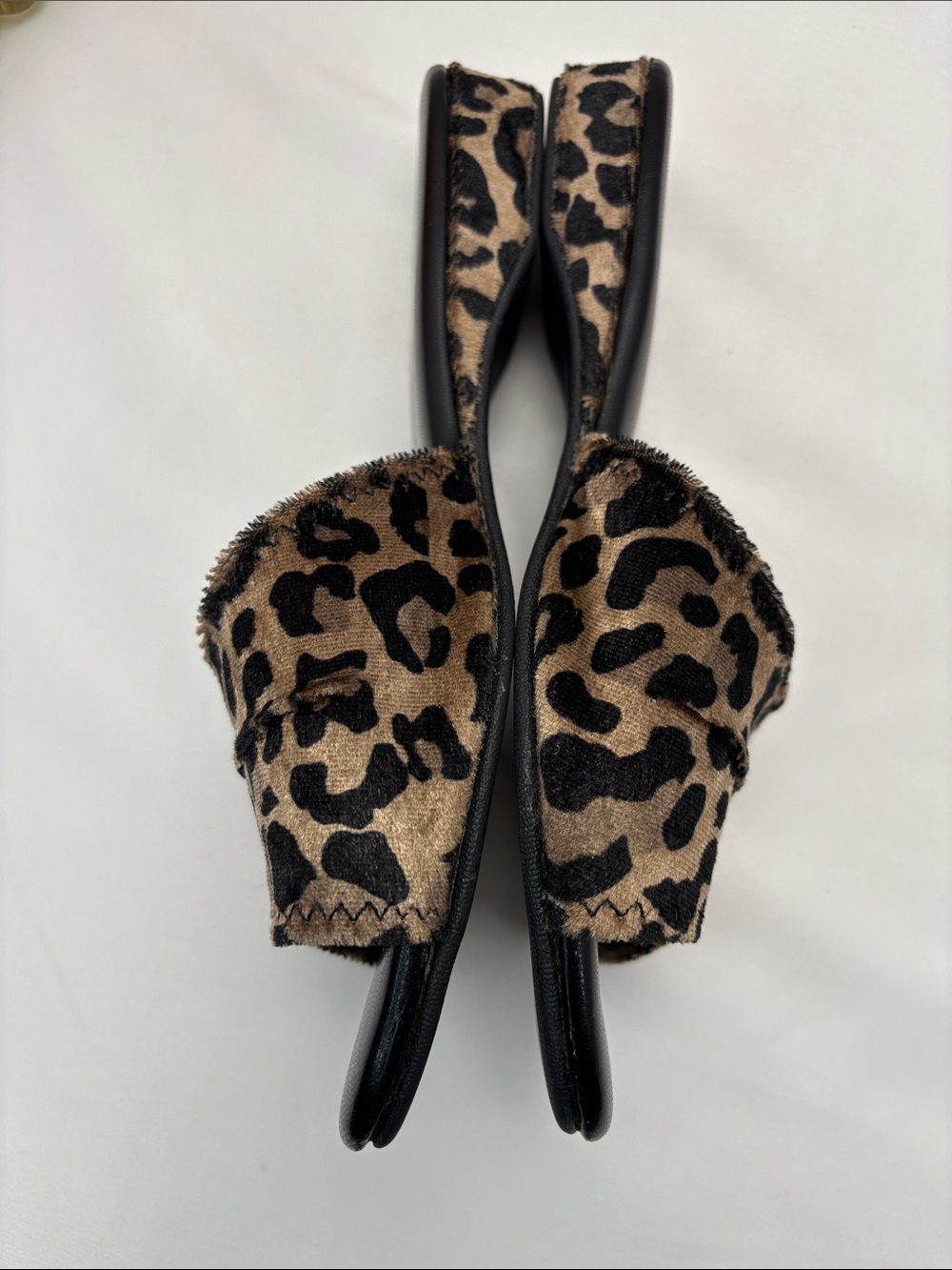 Daniel Green Women’s 7 Leopard Print Slide Mules in Brown #356 - Picture 7 of 12
